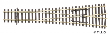 Tillig 83382 - TT - Modellgleis, Außenbogenweiche 12°